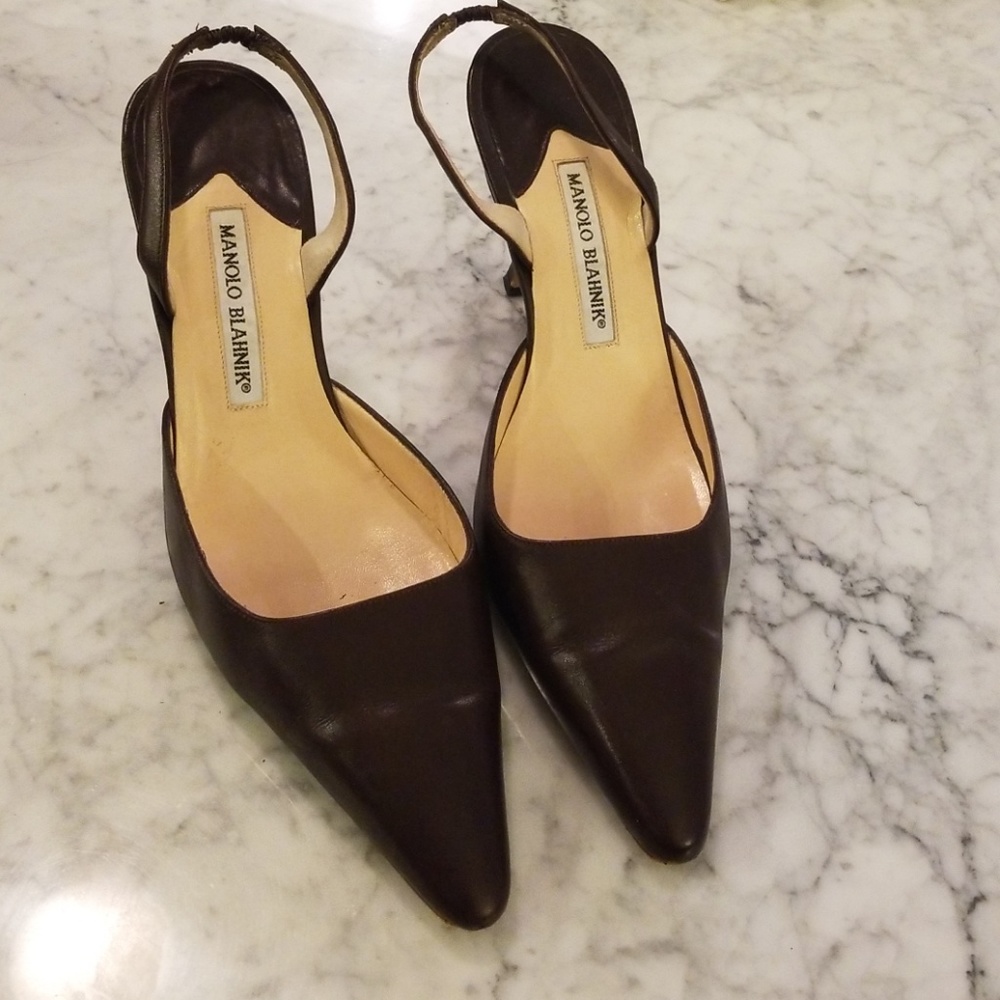 Chocolate Manolo Blahnik Carolyne